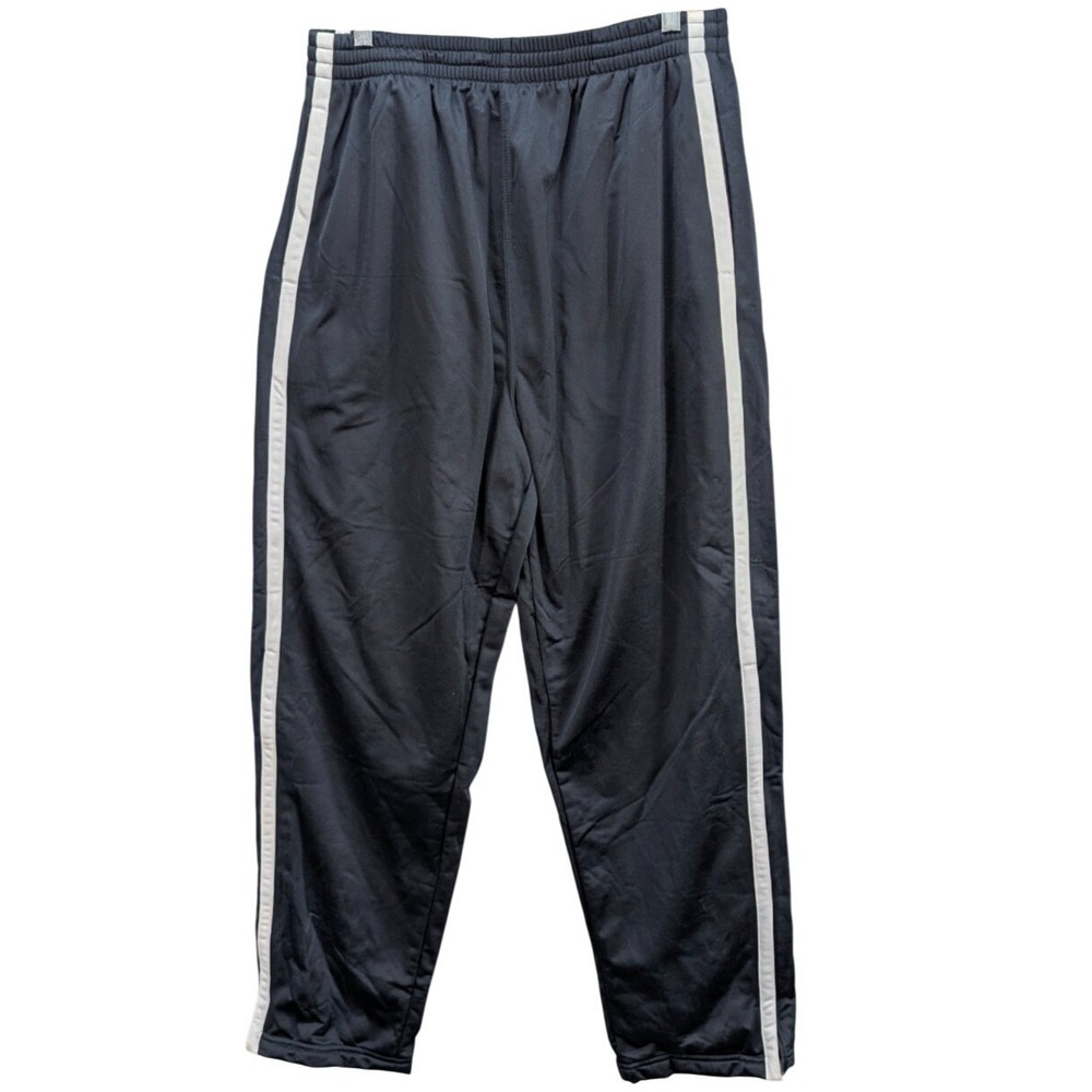 New Balance Women Track Pants Size L Black Ankle Zip Tapered Running Pull On NWT